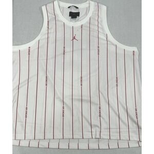 Air Jordan Basketball Game Tank Top Jersey Nike White Red Men 3XL DM1380-100 New